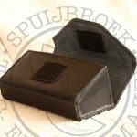 riemtasje bril leer gevoerd klittenband sluiting