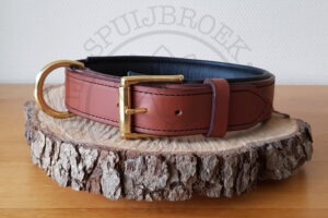 Halsband leder zacht onderlegd