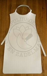 Schort sappeur schutterij wit leer